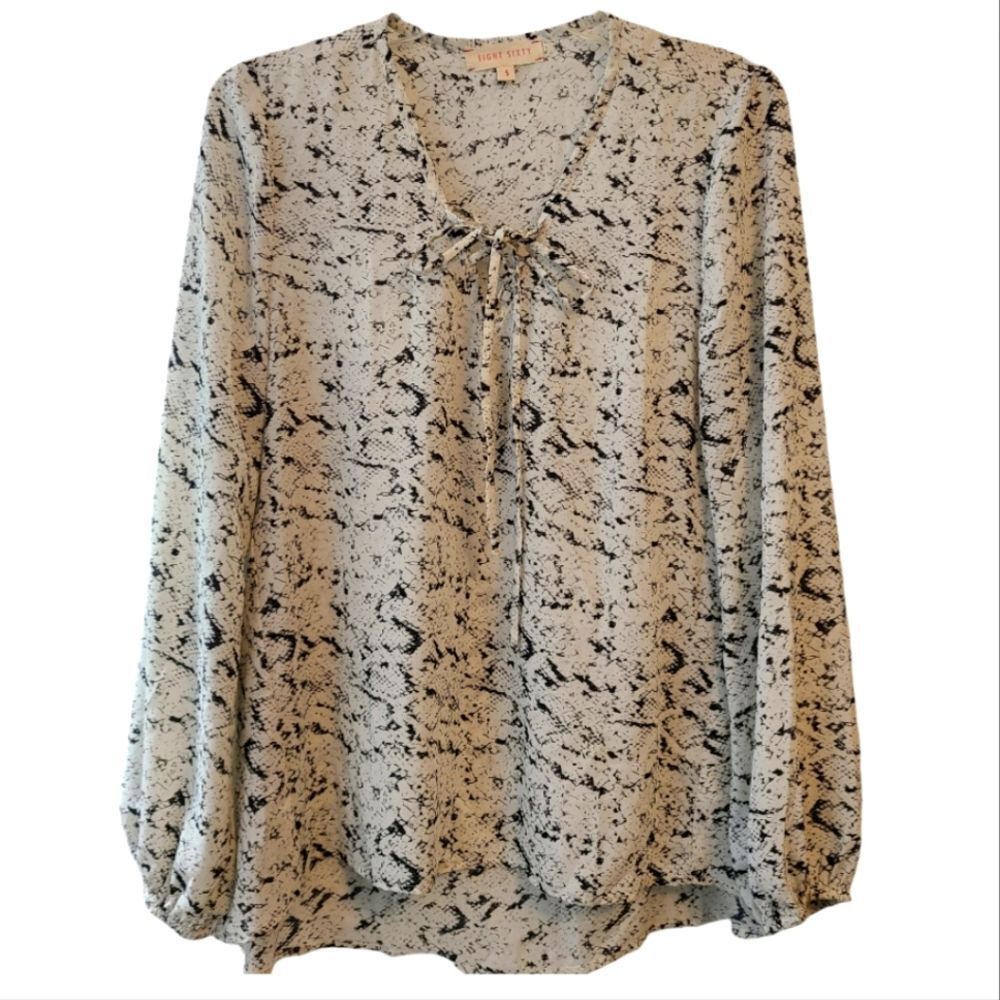 Eight Sixty Snakeskin Print Blouse
